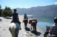 Riding along the river 