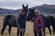 Horsewomen with stallions 