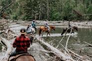 Riding across the river 