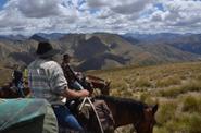 Riding in the mountains 