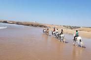 Horse riding at the beach