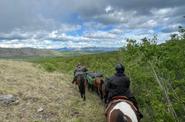 Riders on the route 