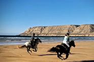 Riding along the coast 