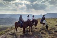 Riders atop the mountain 