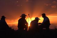 Gathering by the campfire 