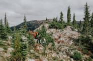 Riding in the mountains