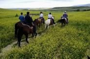 Riders on the route 