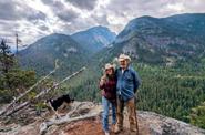 A couple of tourists enjoying the view 