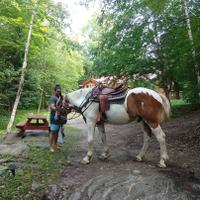 Preparing for a ride 