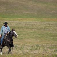 Rider on his way 