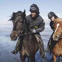 Horse riders in Iceland 