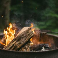 Cooking on the camp fire