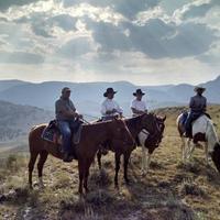 Riders atop the mountain 