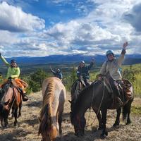 Riders exploring Yukon 