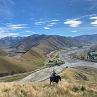 Rider on the route 