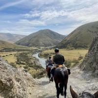 Riders exploring the terrain