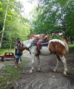 Preparing for a ride 