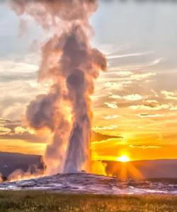 Geyser at Yellowstone