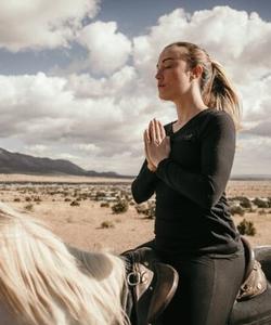 Yoga in the saddle 