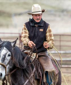 Rider atop a horse 