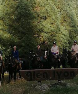 Riders at the beginning of the route 