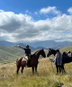 Riders in the mountains 