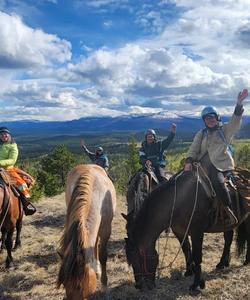 Riders exploring Yukon 