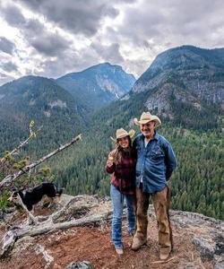 A couple of tourists enjoying the view 