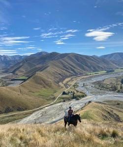 Rider on the route 