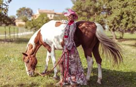 Sara with a horse 