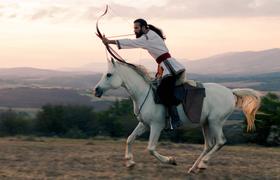 Archery on a horseback