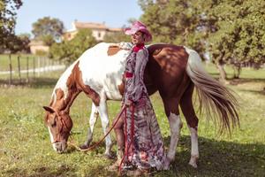 Sara with a horse 