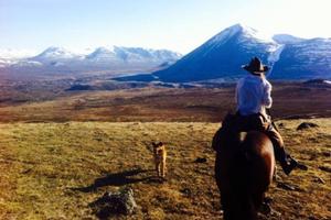 Rider exploring Yukon