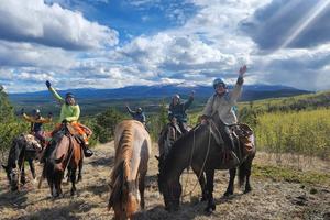 Riders exploring Yukon 