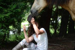 Woman and a horse 