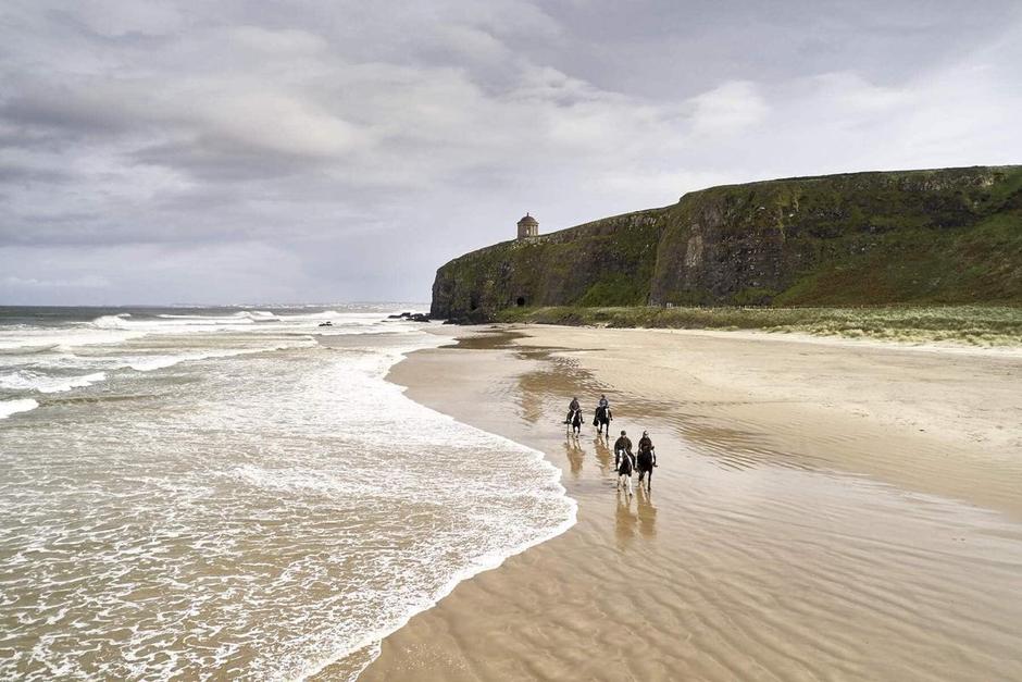 Riding along the coast of Ireland